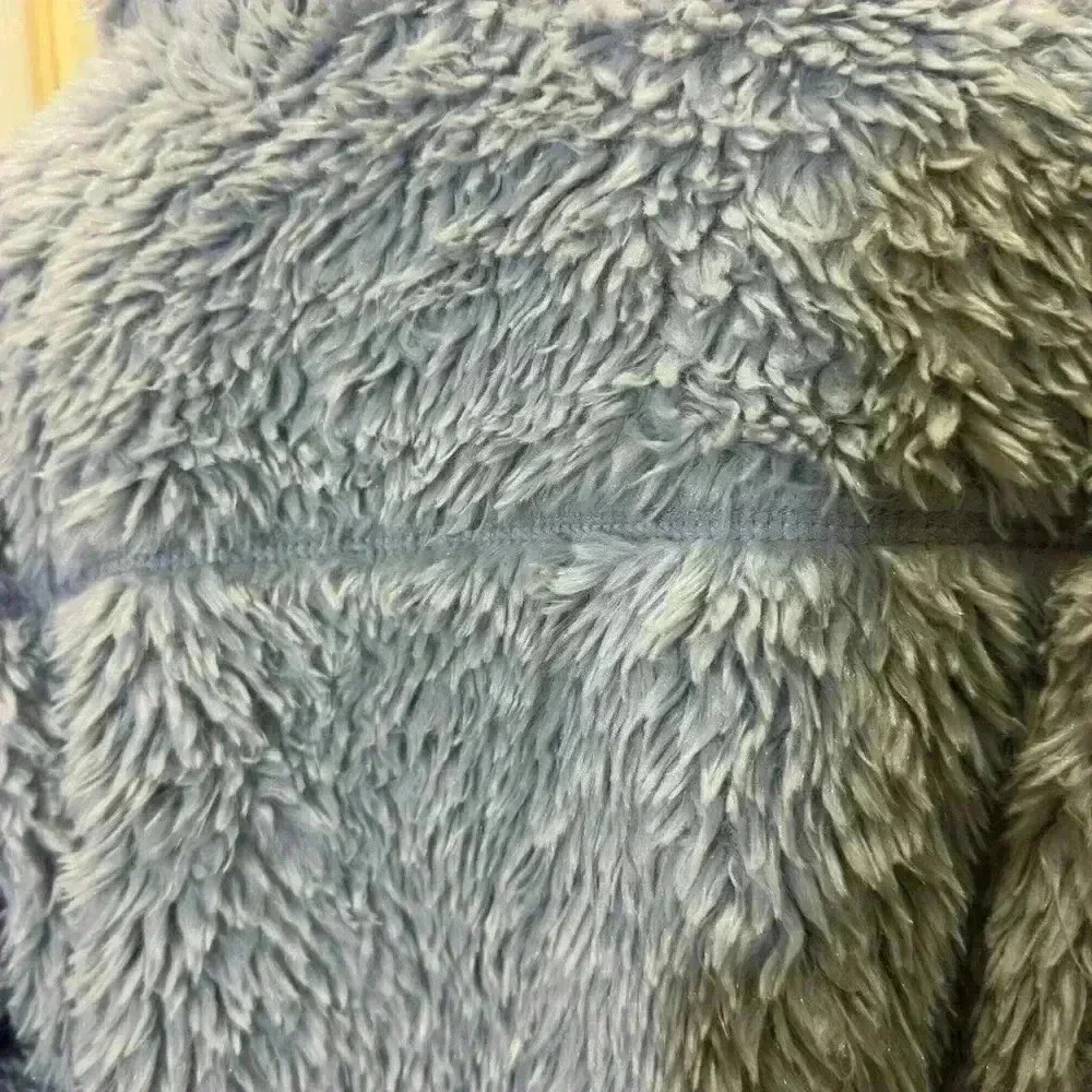 BDG Sherpa Trim Faux Fur Hooded Jacket & Coat in Teal, Small